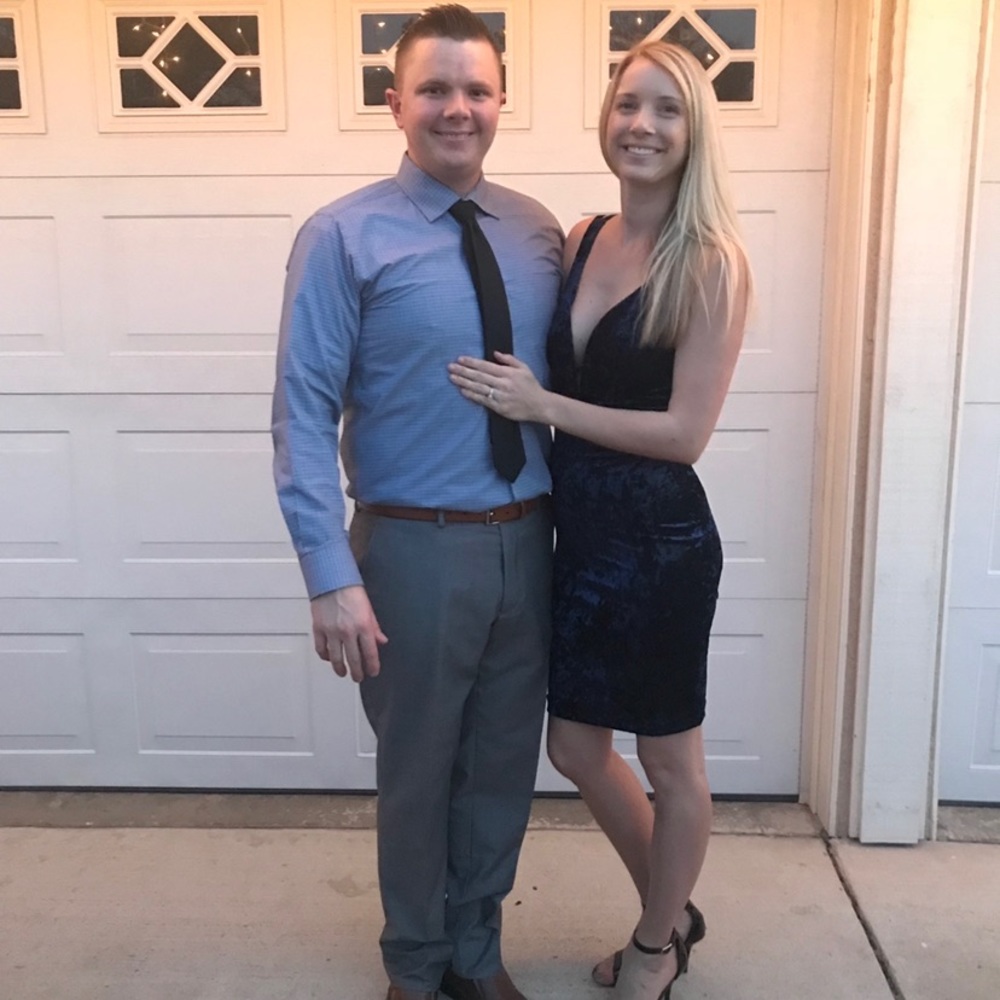 Royal blue dress